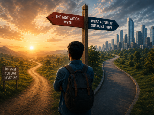 The Motivation Myth: Why ‘Follow Your Passion’ Is Terrible Career Advice, and What Actually Sustains Drive for Indian Professionals The Motivation Myth: Why ‘Follow Your Passion’ Is Terrible Career Advice, and What Actually Sustains Drive for Indian Professionals